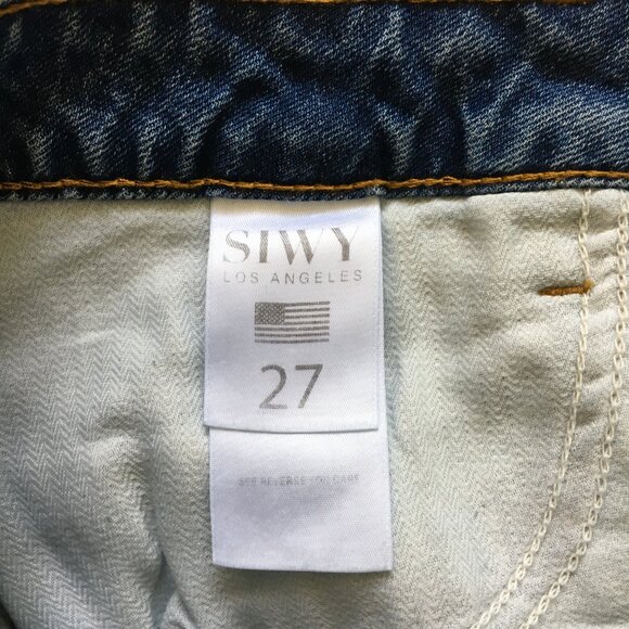 NWT Siwy Jean Womens Straight fit Size 27 Bellissima Take a Chance Step Fray Hem - Picture 10 of 13